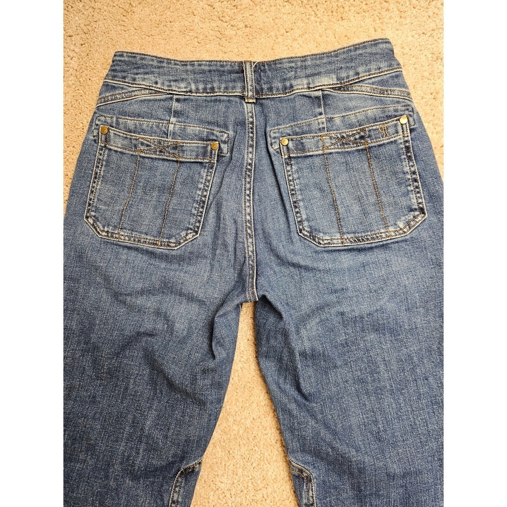 Pilcro the Wanderer High Rise Straight Utility Patch Pocket Jeans Blue 27 - Picture 8 of 9